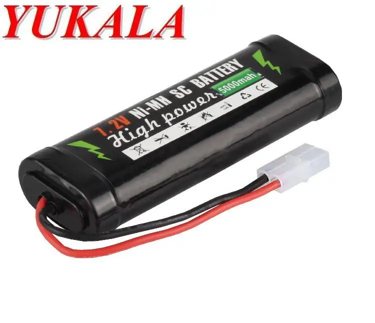 7.2V 5000mAh NI-MH battery for RC car RC boat 1/10 RC tank 