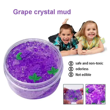 

Grapes Jelly Mud Grapes Crystal Mud Grapes Slime Purple Decoration DIY Stress Reliever Non-Toxic Game Luminous Toy Luminous Mud