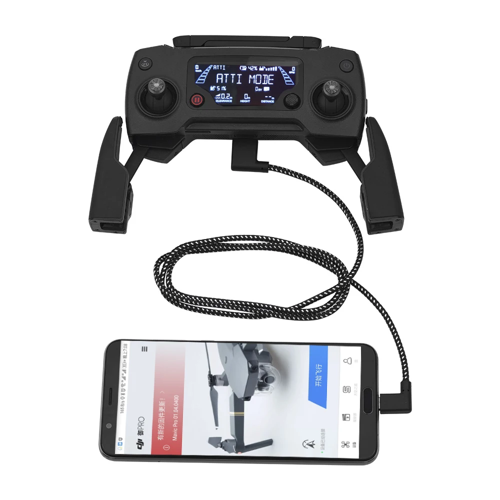 

Remote Controller Transmitter Data Cable Connector For DJI Mavic Pro Mavic 2 Pro Zoom Air Phantom 4 Drone tablet Phone Charging