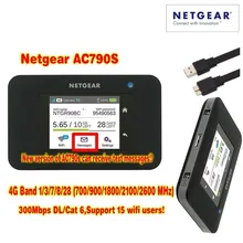 Разблокированный cat6 300 Мбит/с netgear 790s AC790S Aircard 4g lte mifi роутер ключ 4G LTE Карманный wifi роутер плюс 2 шт антенна