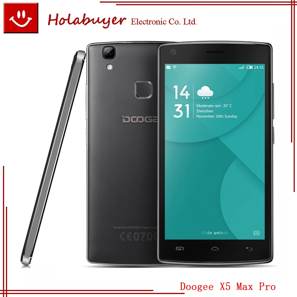 Оригинал Doogee X5 Max pro 2G ram 16G rom телефон 5 0 дюймов MTK 6580 6737 четырехъядерный процессор