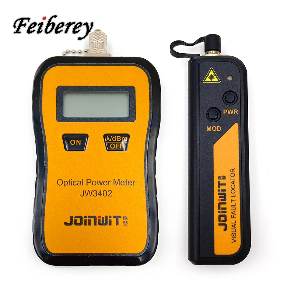 

FTTH 2 in 1 OPM and VFL JW3402 Mini Handheld Optical Power Meter and JW3105N 10mW Visual Fault Locator Fiber Optic Tool Kits