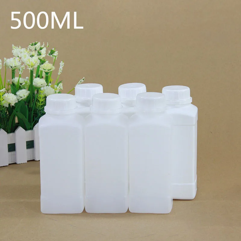 500 мл пищевая HDPE пластиковая бутылка с крышкой шампунь лосьон краска контейнеры 50 шт./лот бутылки для путешествий