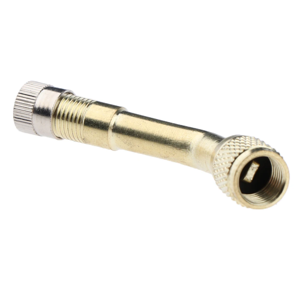 Car Motorcycle Tire Brass 45/90/135 Degree Lengthened Inflatable Tube Superior Quality With a Chrome Finish Superior Quality