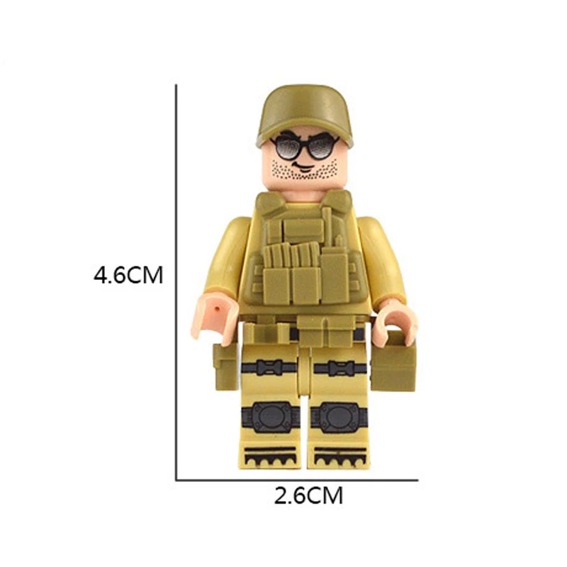 50pcs Military WWII SWAT Police Gun Weapons Army Soldiers Building Blocks Figures Bricks MOC Arms City Compatible With LegoINGly
