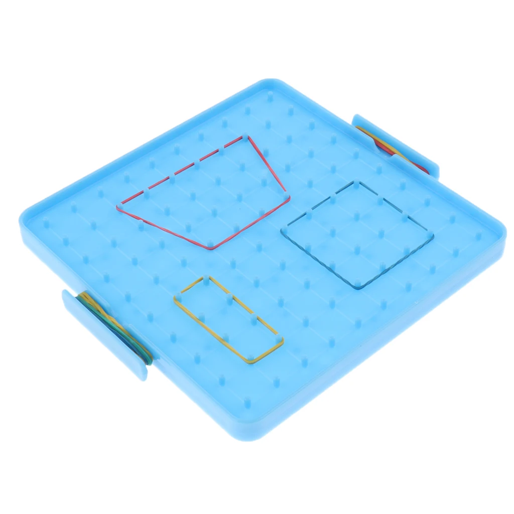 Plastic Nail Plate Boards Geoboard Puzzle Game Mathematics Nailboard For Kids Math Geometry Educational Toy Gifts