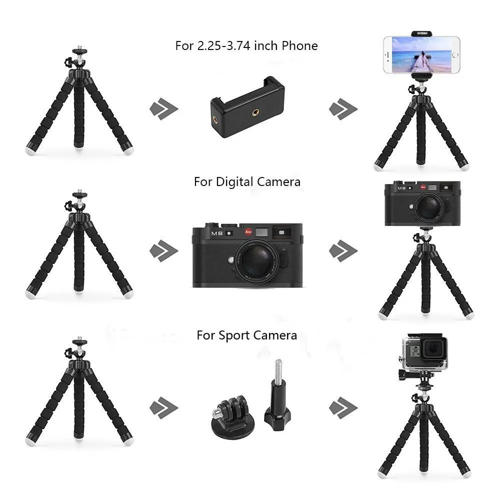 Мини Трипод DUSZAKE TE01 Gorillapod для телефона мини iPhone Xiaomi селфи палка камеры Gopro|Штативы|
