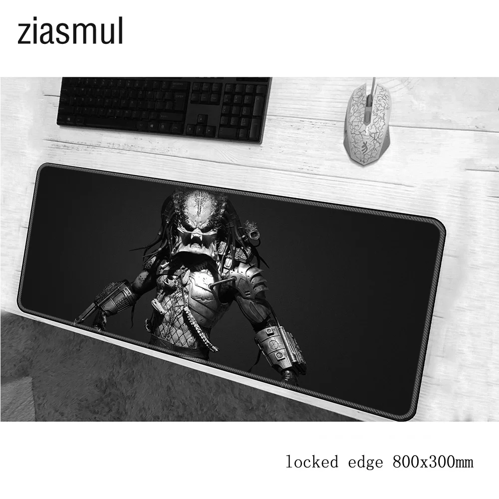 ziasmul Predator Movie Keyboards Mat Rubber Gaming mousepad Desk Mat Customized laptop Gaming 80x30