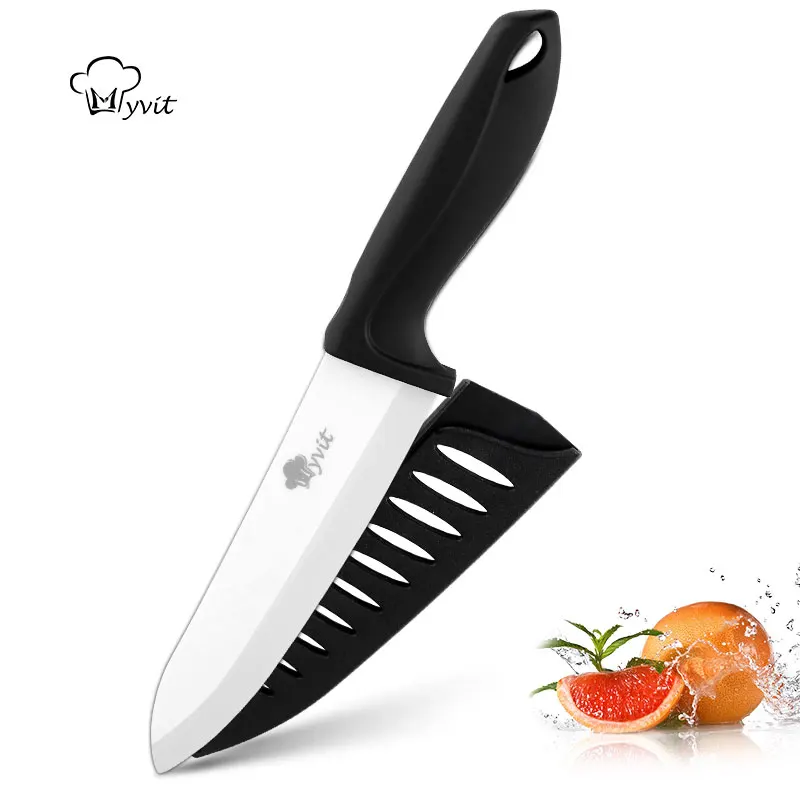 

Ceramic Knife 6 5 4 3 inch Kitchen Chef Meat Utility Slicing Paring Knives White Blade colorful anti-slip handle Cooking tool