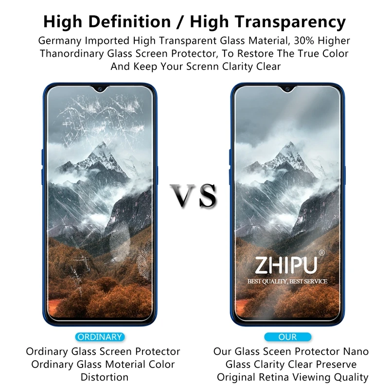 2 шт./партия 2.5D 0 26 мм 9H Премиум Закаленное стекло для Oppo Realme Pro Защитная пленка