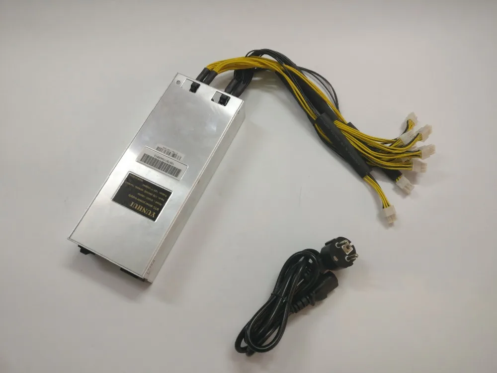 Блок питания YUNHUI BTC LTC DASH Miner 1800 Вт для ANTMINER S9 V9 S9i S9j T9 + DR3 E3 Z9 Mini Baikal BK X X10 Innosilicon