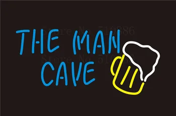 

Custom NEON Sign Board The Man Cave GLlass Tube Beer Bar Club Pub Display Store Shop Light Signboard Signage Signs 17*14"