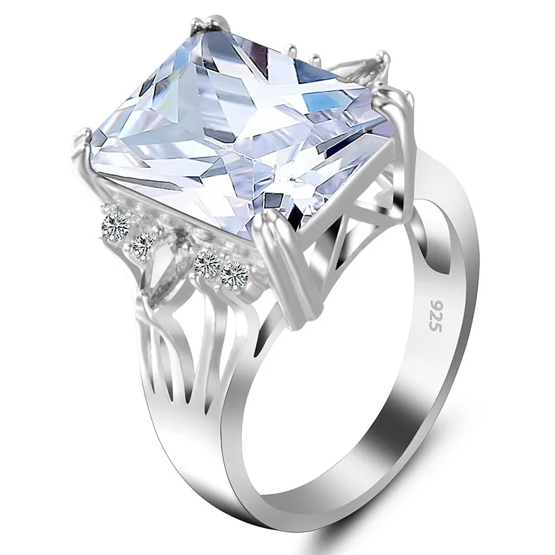 square crystal wedding engagement rings jewelry (4)