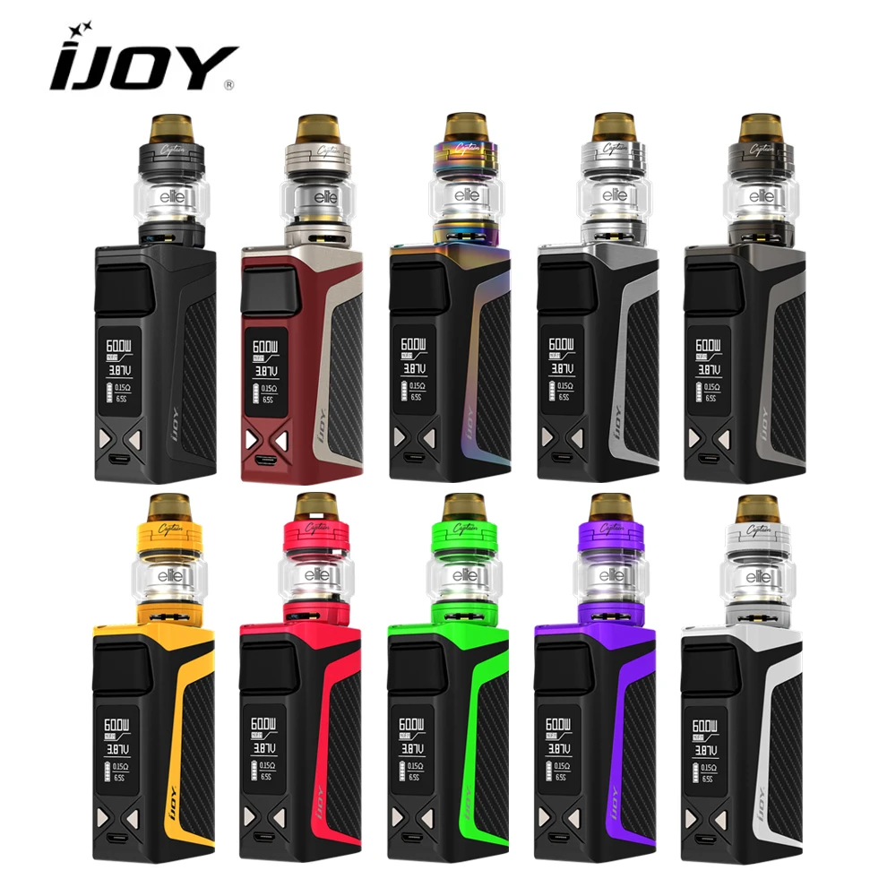 

Original IJOY Elite Mini Kit 60W built in 2200mAh Battery with Captain Elite Subohm & RTA Tank 2ml/3ml capacity e-cigs