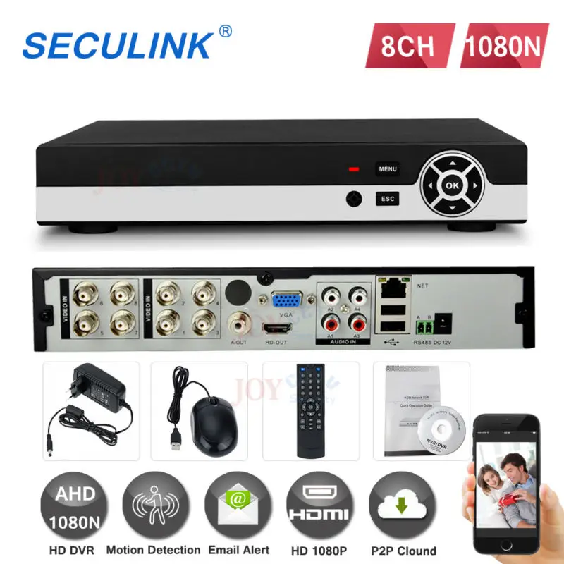 Радость домой 8CH видеонаблюдения Системы 8 канал HDMI 1080 P AHD DVR HD 720 1.0MP Наружная