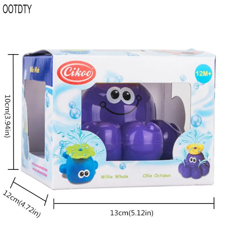 OOTDTY Spray Water Octopus (Random Colour), Can Float Rotate With Fountain Bathtub Shower Pool Bathroom Toy OOTDTY Spray Water Octopus (Random Colour), Can Float Rotate With Fountain Bathtub Shower Pool Bathroom Toy