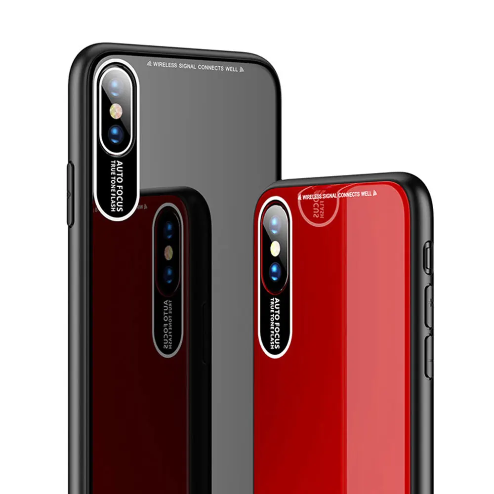 KISSCASE роскошный глянцевый чехол для iPhone XS X XR 7 8 противоударный акриловый телефона