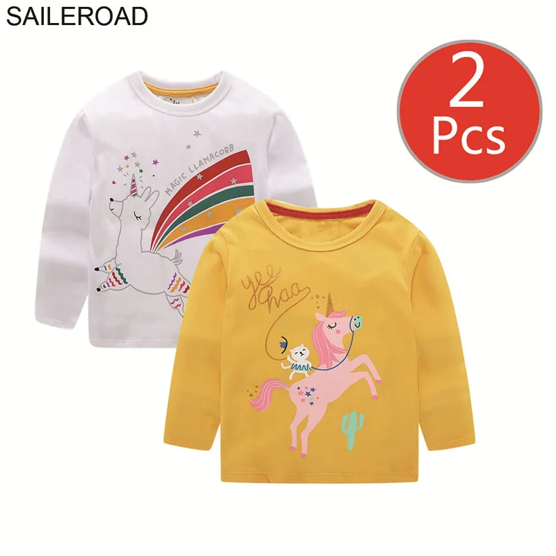 SAILEROAD 2 Шт. Динозавр Печати Мальчиков С Длинным Рукавом Новый Мультфильм Детские
