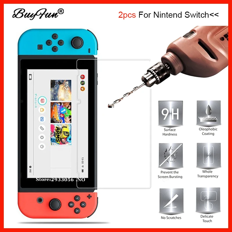 9 H 2 5D Premium Tempered Glass for Nintend Switch font b Accessories b font Anti