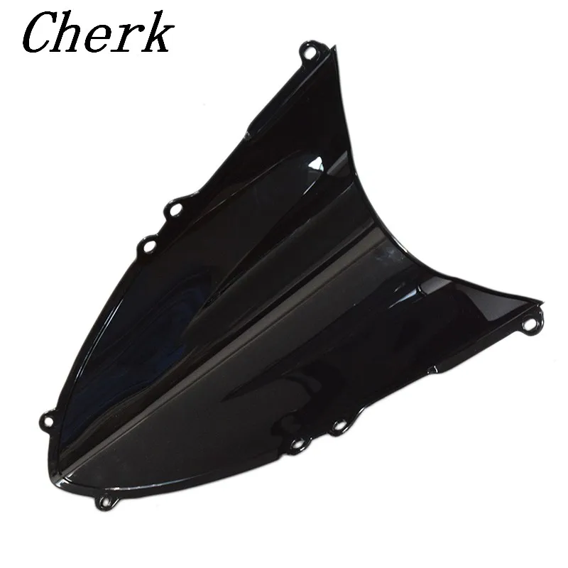 New ABS Motorcycle Double Bubble Windscreen Windshield Shield for Ducati 899 1199 Panigale 12-15 Black license plate bracket
