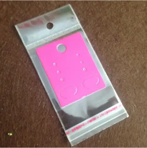 Новая мода карточка бирка для серёжек горячие розовые серьги карты 50X40 мм пользовательская цена логотипа Экстра 1 лот = 50 шт серьги карты+ 50 opp сумки