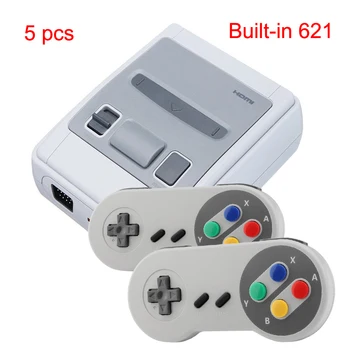 

5PCS Mini Edition Game Console HDMI HD 4K Built-in 621 Non-repeating Games Portable Game Player Best Gift For Children Christmas