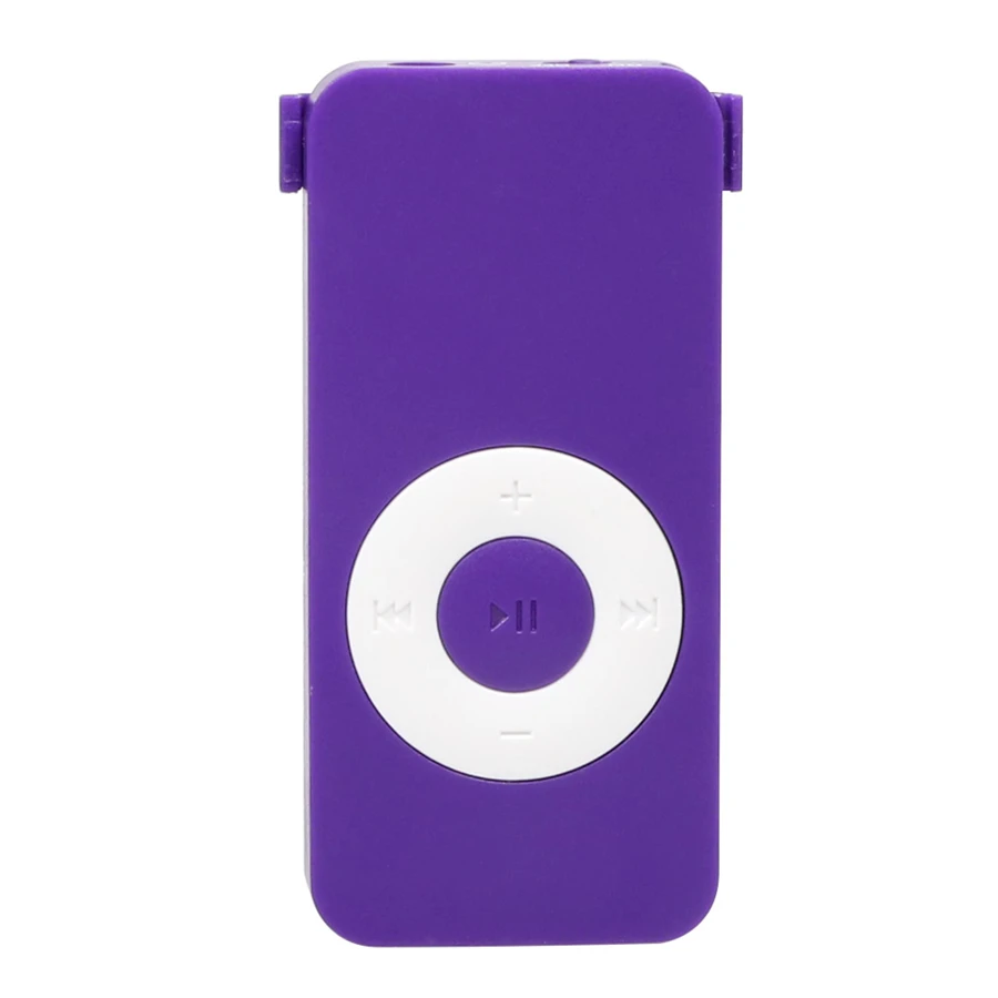 Портативный mp3-плеер с отверстием для tf-карты, мини USB MP3-плеер с 3,5 мм стерео разъемом, спортивный Mp3 музыкальный плеер - Цвет: purpel