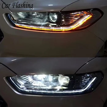 

2PCS Car Styling for Ford Mondeo 2013 2014 2015 LED Headlight for New Fusion Head Lamp Dynamic turn signal LED DRL Bi-Xenon HID