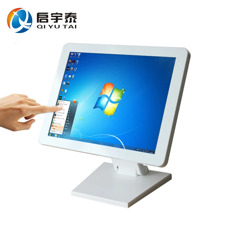 15 inch resolution 1024x768 white metal case all in one pc desktop computers touch screen table with Intel J1900 2GB RAM 32G SSD