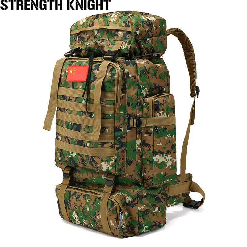 70L Large Capacity Men's Military Tactics Backpack Multifunction Waterproof Mountaineering Backpacks Wear-resisting Travel Bag