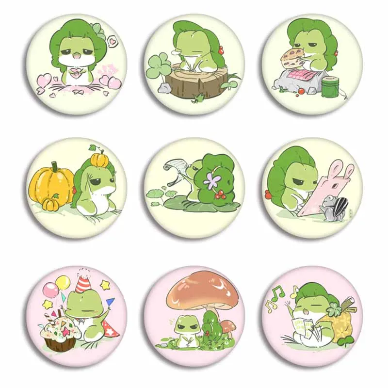 

Game Anime Travel Frog Badge Metal Frog Brooches Pin Jewelry Bags Clothes Decoration