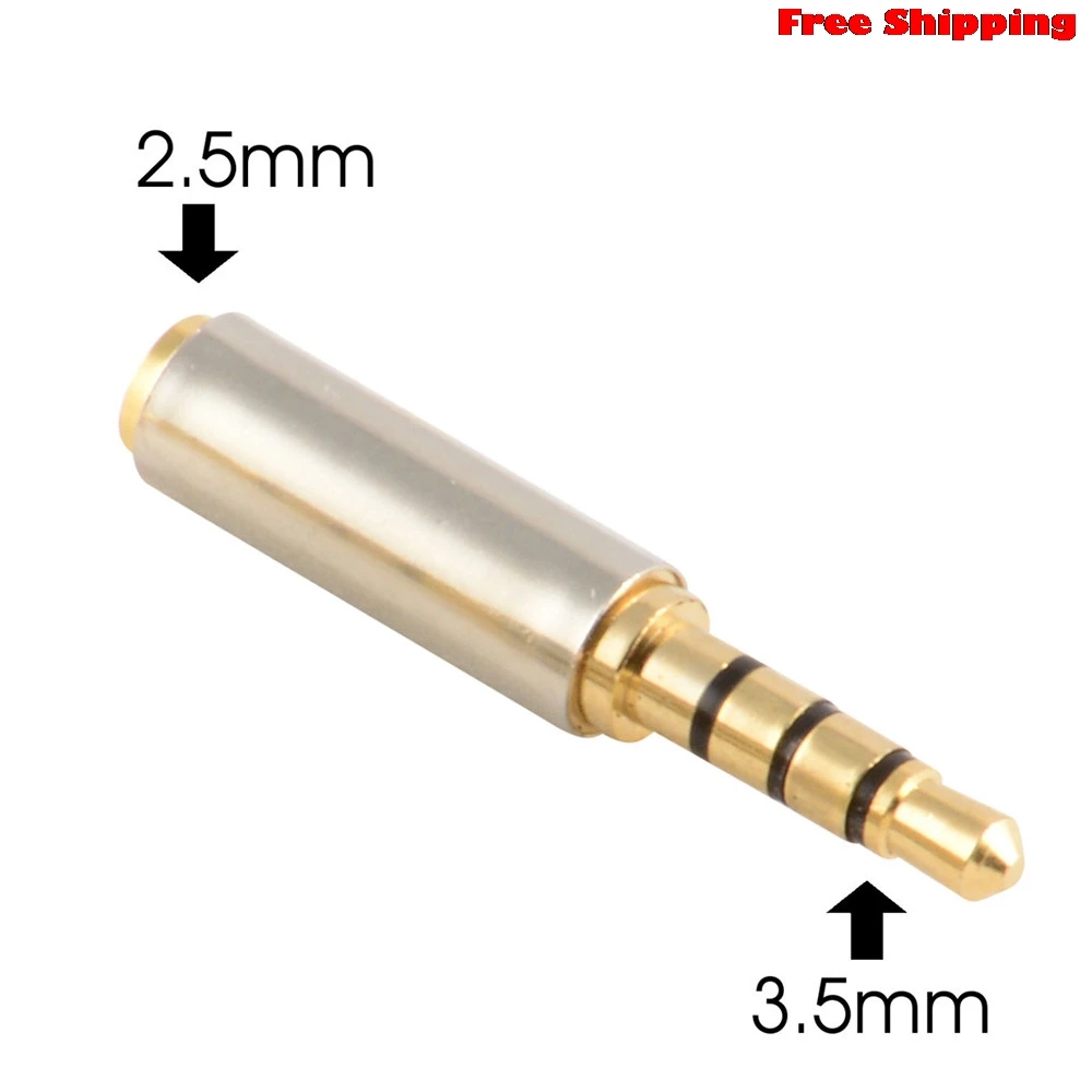 

20172017vovotrade Gold 3.5mm Male to 2.5mm Female Stereo Audio Headphone Jack Adapter Converter HDMI Cable Computers Switch