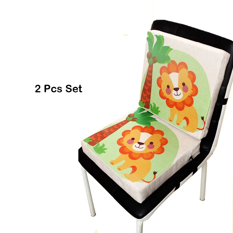 Портативное детское безопасное обеденное кресло, подушка для увеличения роста 33x33x6,5 см, толстая моющаяся Подушка для кормления малыша