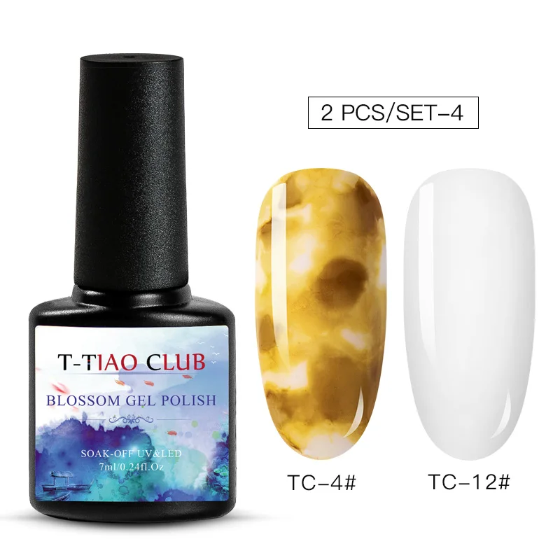 T-TIAO CLUB Blossom Гель-лак для ногтей DIY Цветущий Цветочный узор светодиодный Гель-лак для ногтей УФ-лак Полупостоянный Гибридный базовый T - Цвет: GZH04503
