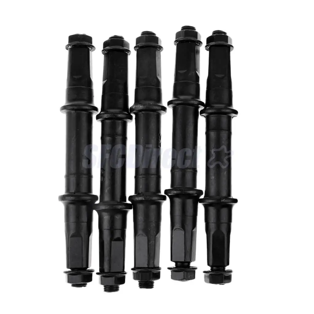 

5Pcs Mountain / Fixed Gear Bicycle Bottom Bracket Bike Square Hole Crank Axis Crankset Axles Solid Shaft