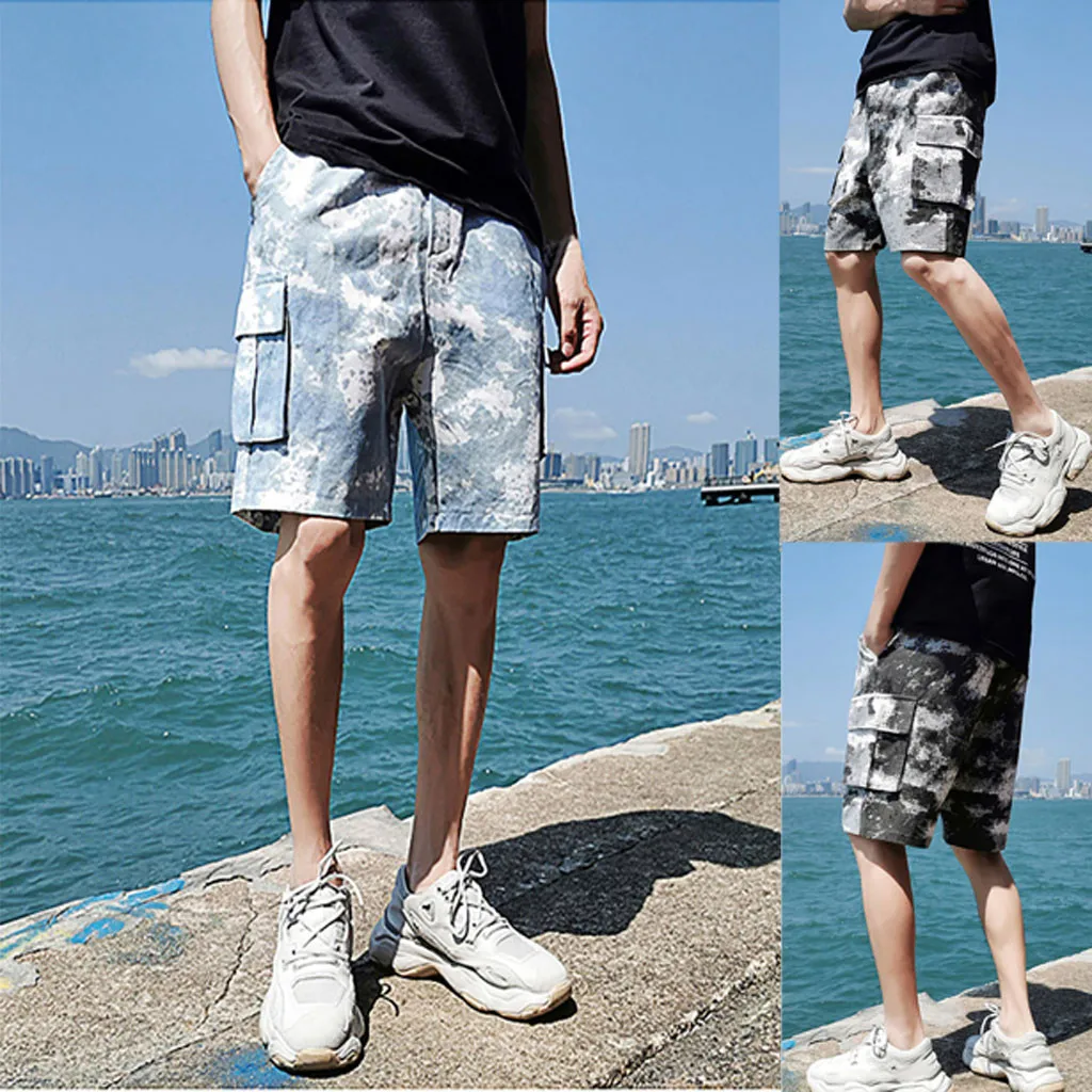 Мужские летние камуфляжные шорты для отдыха, комбинезоны, модные шорты с карманами, новые свободные повседневные шорты для работы, большие размеры 6,25