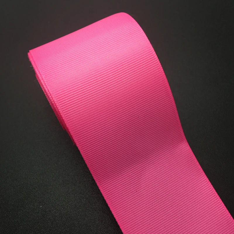5Yardslot250mmRoseGrosgrainRibbonForWeddingPartyDecoration