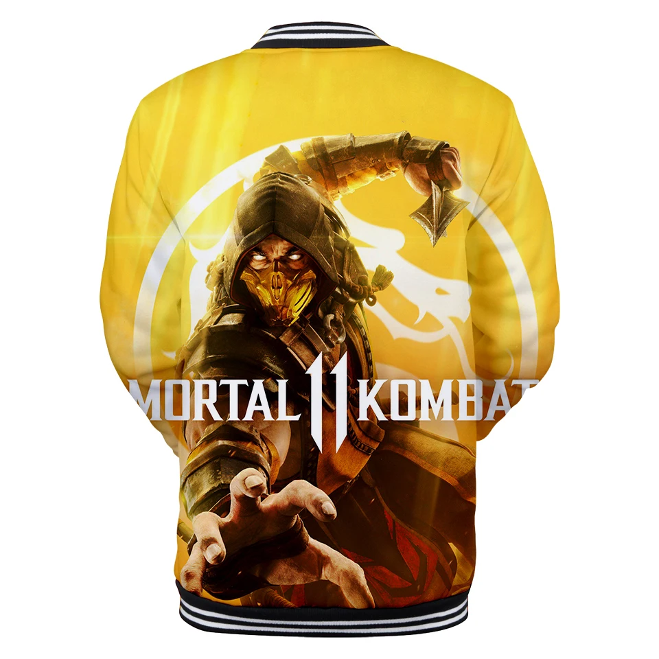 Горячая игра mmoral Kombat 11 3D куртки для мужчин досуг Harajuku бейсбольная куртка высокого качества индивидуальная уличная
