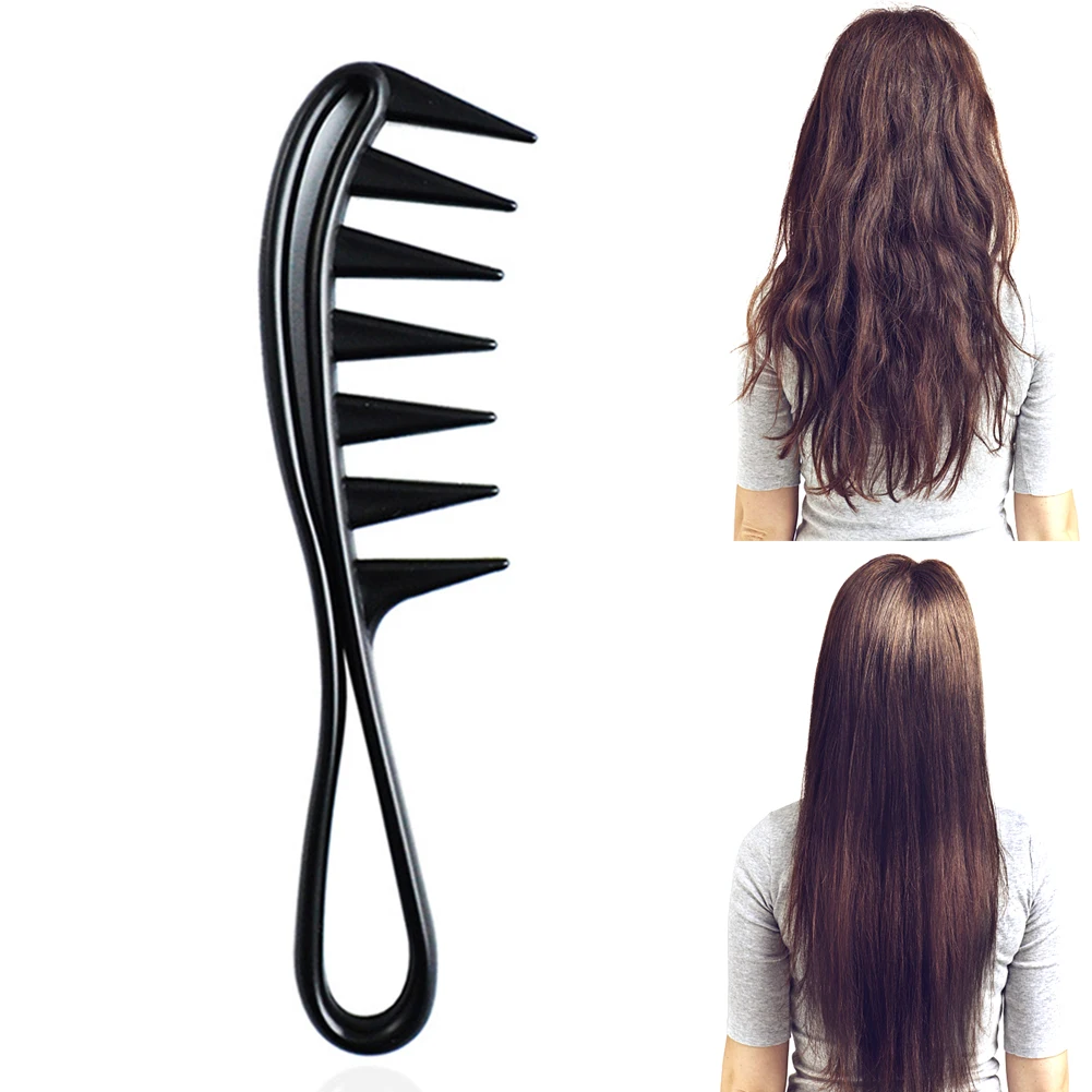Massage Hair Straightener Care Styling Salon Wide Tooth Gift Exquisite Plastic Hairdressing Comb Curly Antistatic