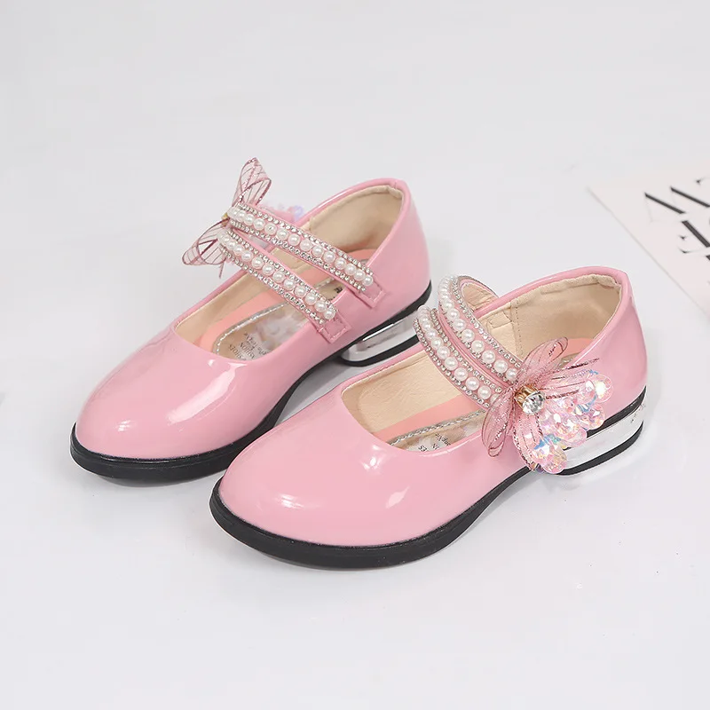Spring Autumn baby girls shoes flower Rhinestones leather shoes Student Kids shoes Dance Party shoes for girl 3-15years Spring Autumn baby girls shoes flower Rhinestones leather shoes Student Kids shoes Dance Party shoes for girl 3-15years