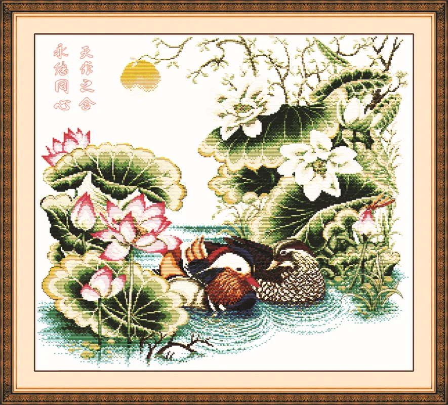 

Together forever(1) Printed on Canvas DMC Counted Chinese Cross Stitch Kits printed Cross-stitch set Embroidery Needlework