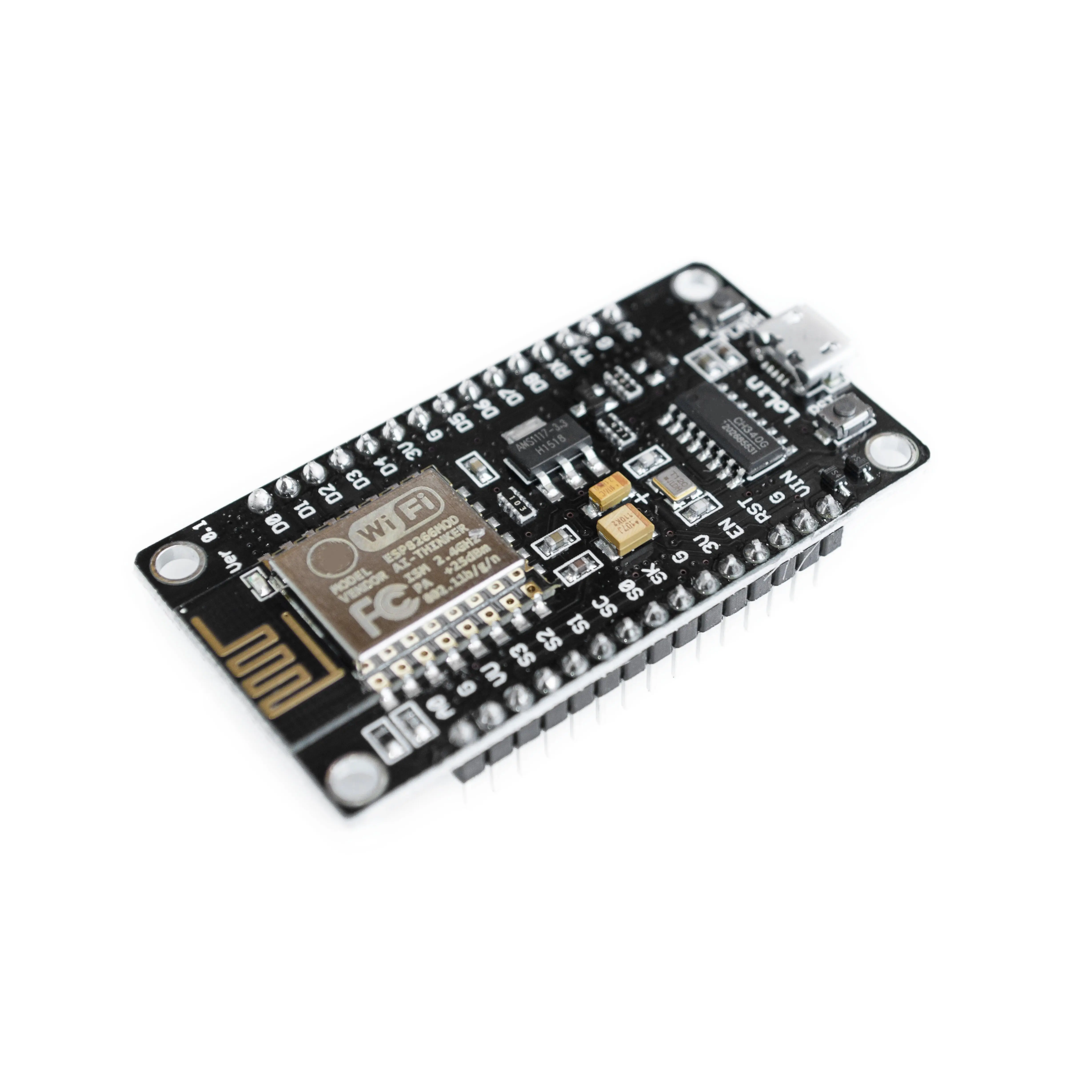 Беспроводной модуль NodeMcu v3 CH340 Lua wifi Интернет вещей макетная плата ESP8266 с pcb антенной и usb портом для Arduino