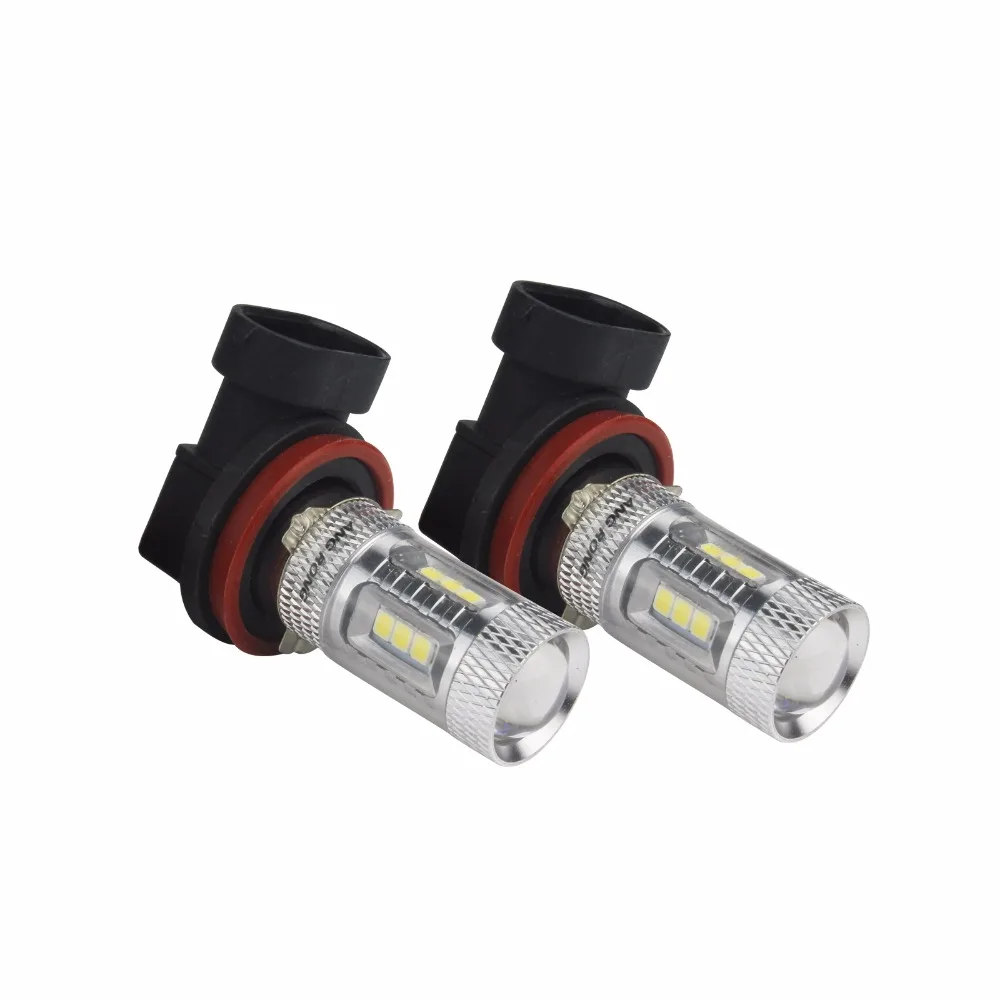 ANGRONG 2x H11 H8 лампы 15 SMD высокой мощности светодиодные противотуманные дневные