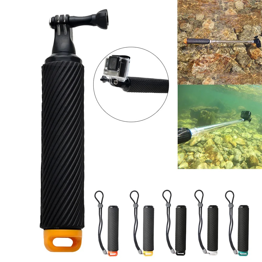 Waterproof selfie stick 17/27 inch Diving skid Removable Monopod for GoPro Hero 5 6 SJCAM Sports 40AP29 | Электроника