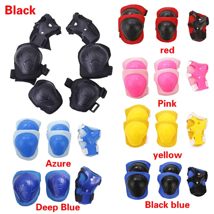6pcs Skating Cycling Sports Safety Protective Tactical Gear Set knee
