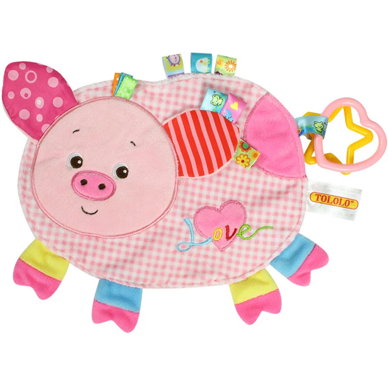 Baby Plush Doll Appease Towel Soft Cattle Pig Lion Elephant Toy Infant Puppet Calm Wipers with Rubber RingToy Kids Boy Girl Gift Baby Plush Doll Appease Towel Soft Cattle Pig Lion Elephant Toy Infant Puppet Calm Wipers with Rubber RingToy Kids Boy Girl Gift