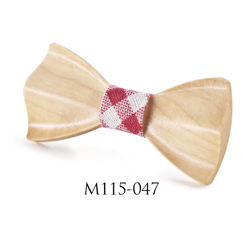 Брендовый детский высококачественный деревянный галстук-бабочка с объемным рисунком для мальчиков и девочек, костюмы с рубашкой и галстуком-бабочкой, детский деревянный галстук-бабочка для мальчиков и девочек - Цвет: 115047
