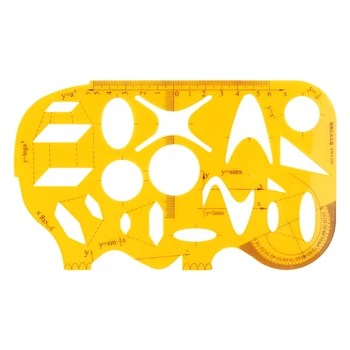 

K Resin Ruler Pro Math Learning Template Drawing Ruler Protractor Exam Student Ruler School Accessories