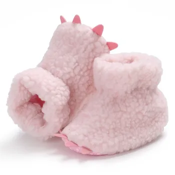 

Hot Winter Born Baby Girls Cute Little Monster Shoes First Walkers Infant Toddler Super Warm Soft Soled Fleece Boots Booty New