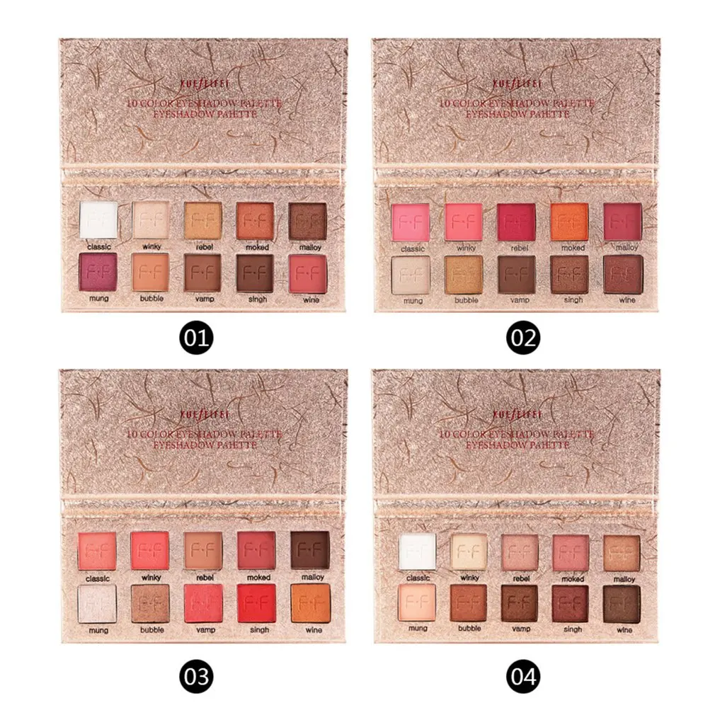 

10 Colors Eye Shadow Palette Glitter Makeup Shimmer Eyeshadow Cosmetic Kit Shimmer Matte Eyeshadow Pallete